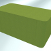 3D modeli Yastıklı tabure-dikdörtgen kolçak (P3, 350x700 mm) - önizleme