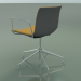 modèle 3D Chaise 2046 (5 pieds, avec accoudoirs, chromé, avec garniture avant, polypropylène PO00412) - preview