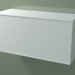 modello 3D Cassetto (8AUDCA03, Glacier White C01, HPL P01, L 96, P 36, H 48 cm) - anteprima