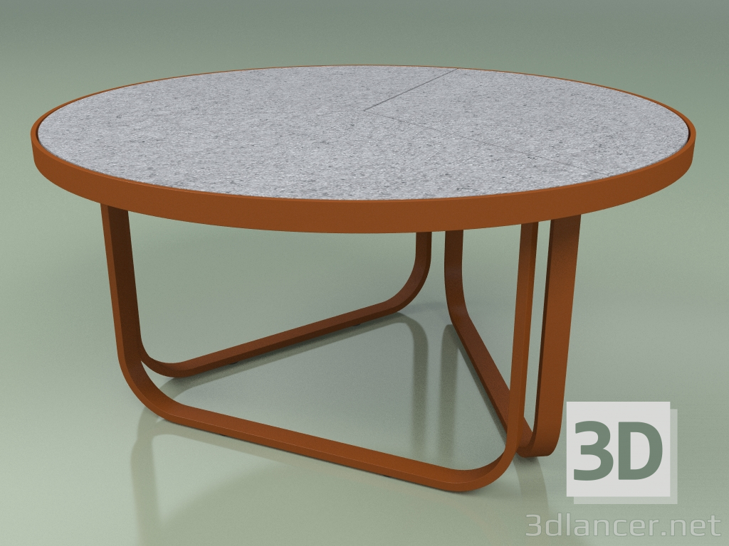 modello 3D Tavolino 009 (Metallo Ruggine, Gres Nebbia) - anteprima