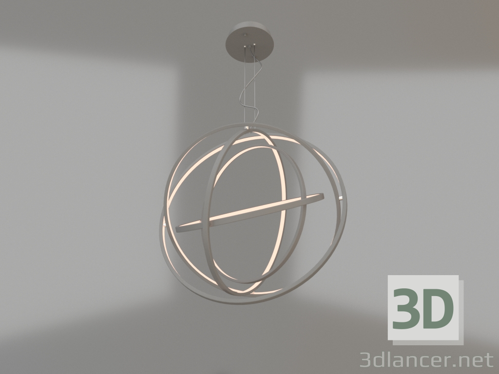 modello 3D Lampadario sospeso (5740) - anteprima