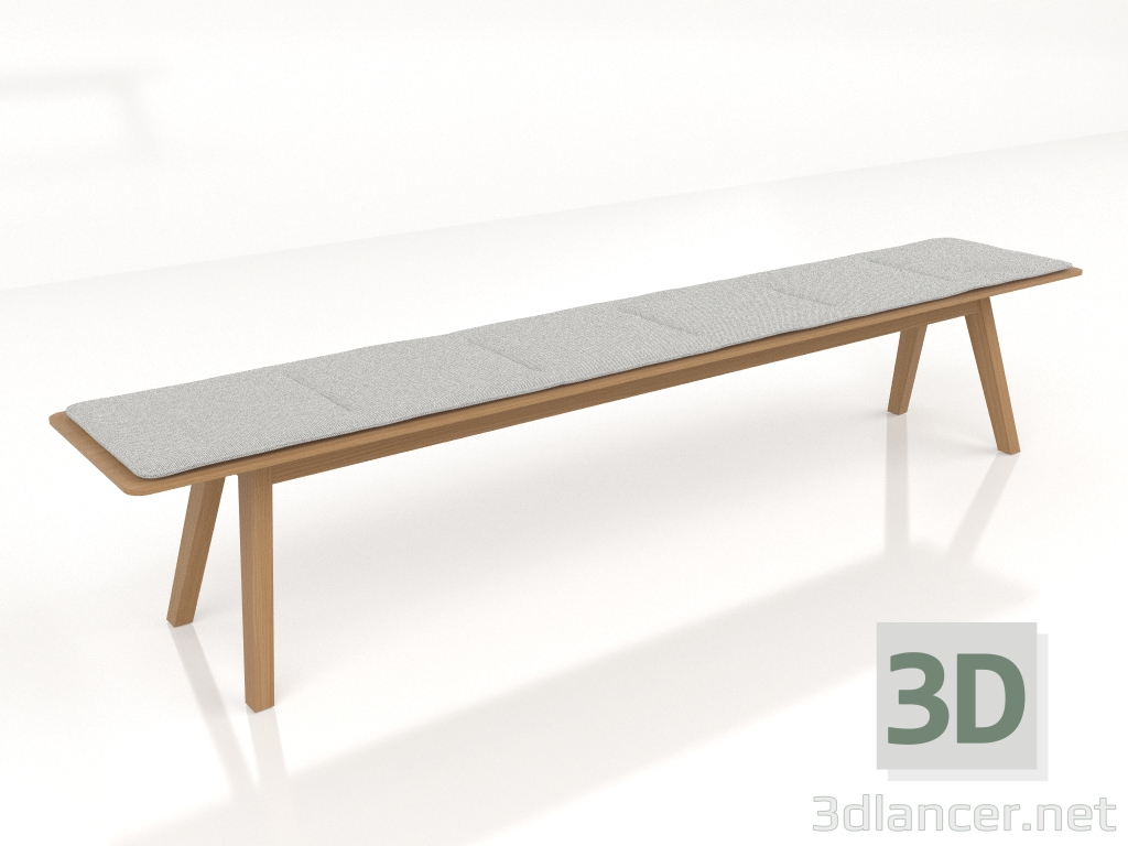 modèle 3D Banc avec oreiller 240 - preview