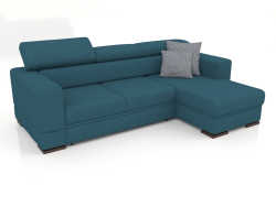 Fabio Sofa mit Ottomane (Aura 18)