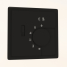 3d model Thermostat for underfloor heating (matte carbon, DA14930) R98 - preview