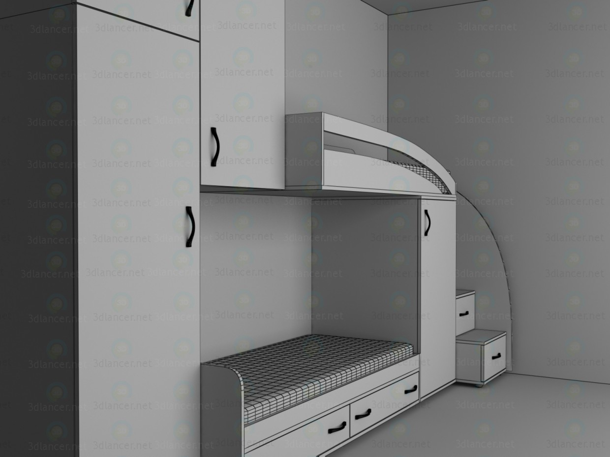 3d Меблі в дитячу кімнату модель купити - зображення 3d Меблі в дитячу кімнату модель купити - зображення