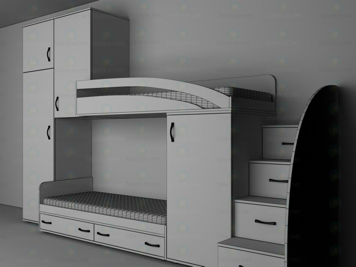 3d Меблі в дитячу кімнату модель купити - зображення 3d Меблі в дитячу кімнату модель купити - зображення