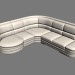 3d model Esquina del sofá Titan - vista previa