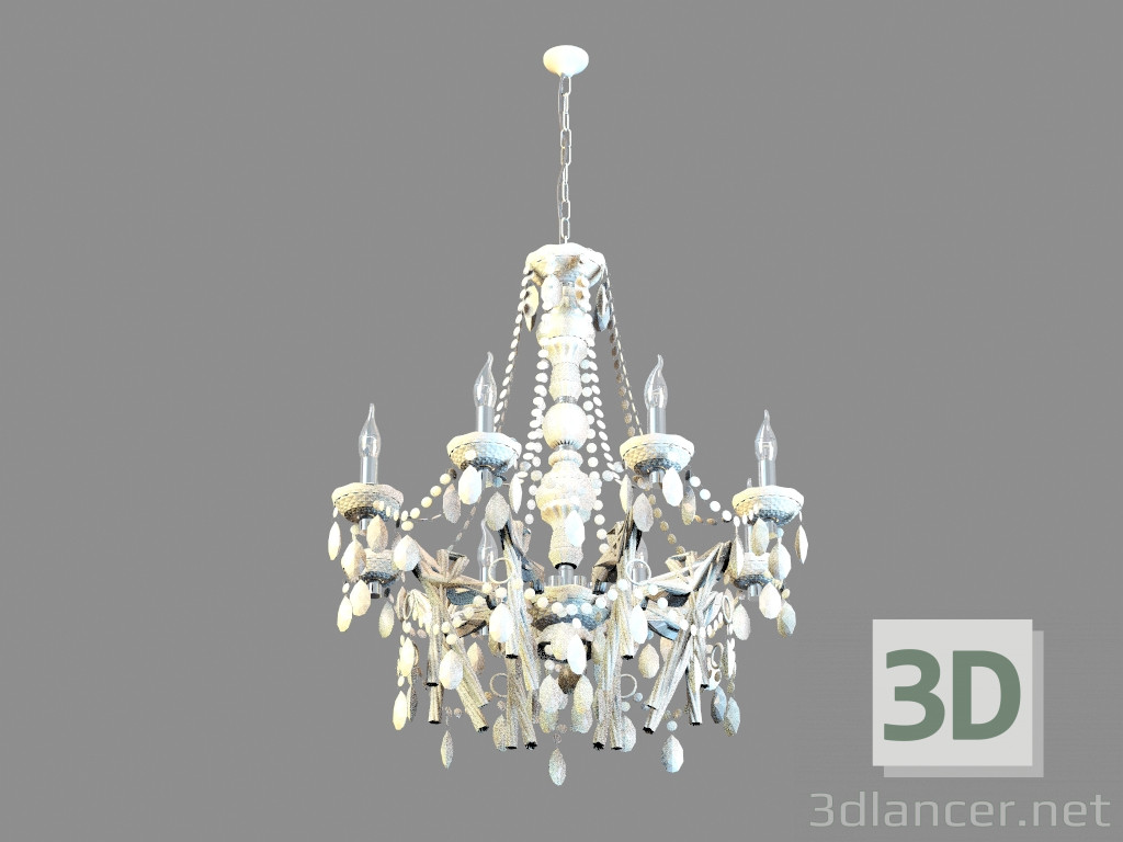 Modelo 3d Chandelier A8888LM-8WH - preview