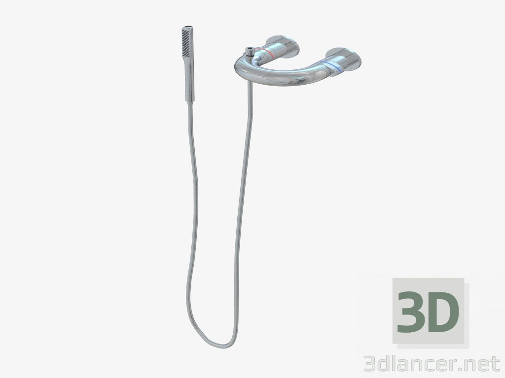 3D modeli Elipsa duş musluk (BQE010M 41014) - önizleme