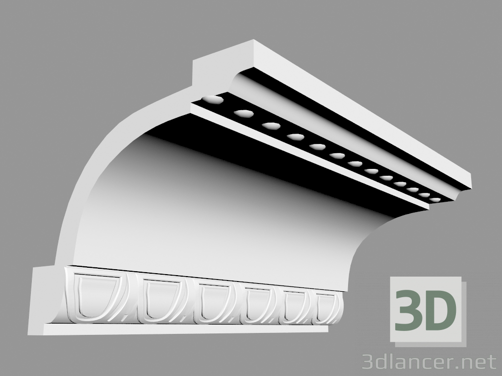 3D modeli Korniş S216 (11,6 x 13,3 cm) - önizleme