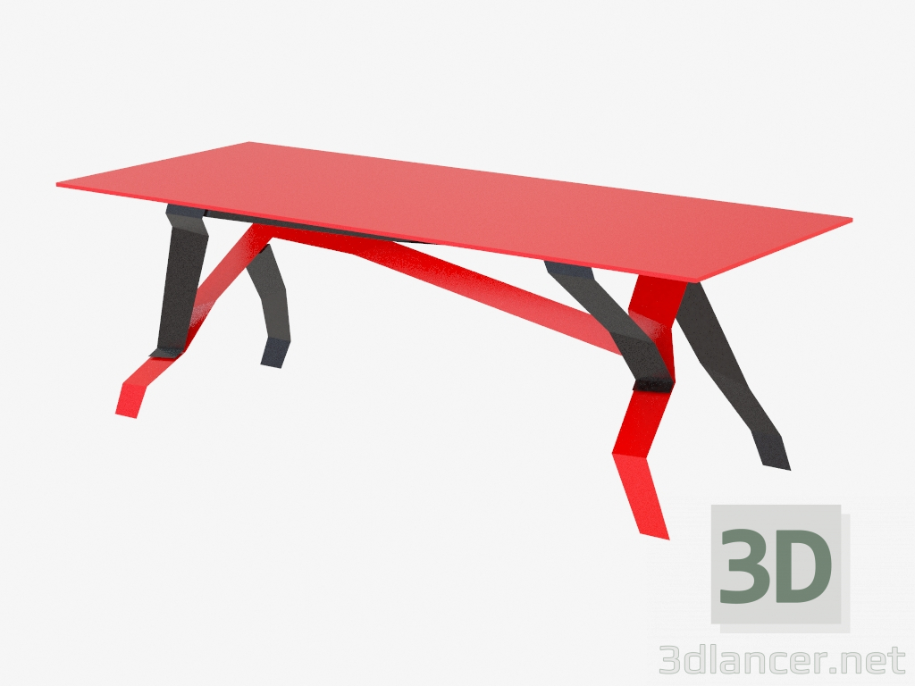 Modelo 3d Mesa de jantar em estilo high-tech - preview