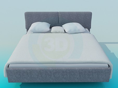 modelo 3D Cama de matrimonio - escuchar modelo 3D Cama de matrimonio - escuchar