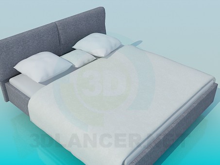 modelo 3D Cama de matrimonio - escuchar modelo 3D Cama de matrimonio - escuchar