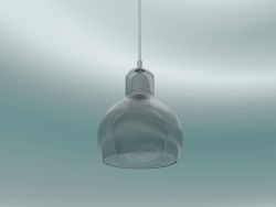 Lámpara colgante Mega Bulb (SR2, Ø18cm, 23cm, cristal plateado con cordón transparente)