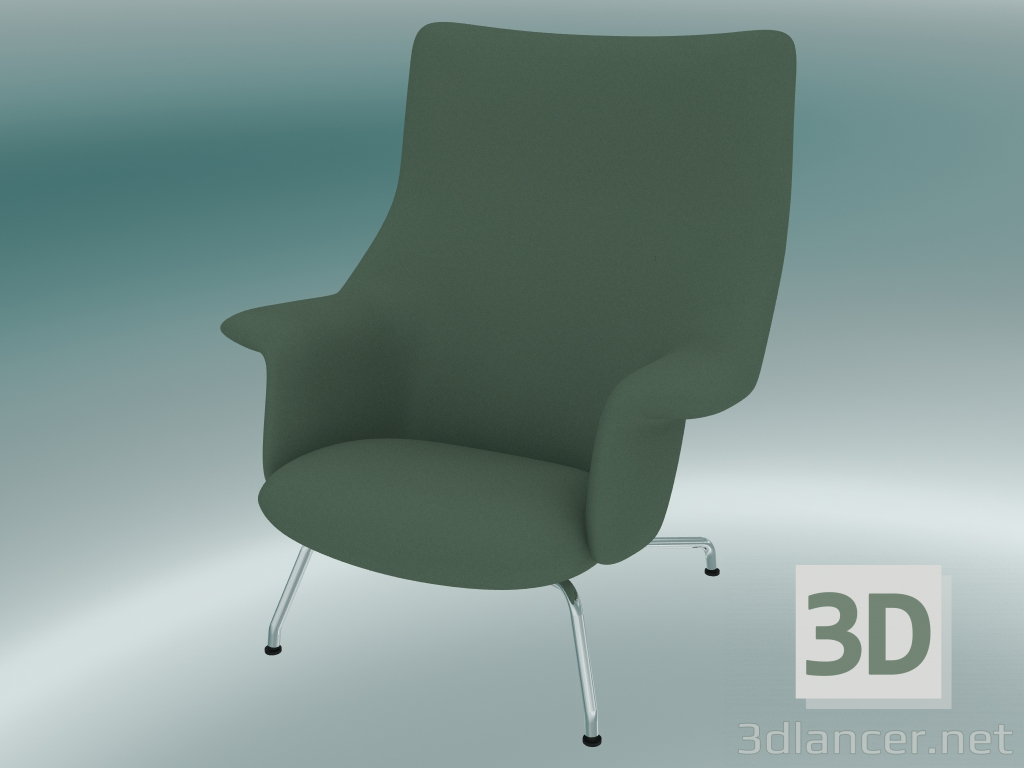 3D modeli Doze şezlong (Forest Nap 952, Krom) - önizleme