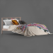 Bett IKEA "Rikene" Boho 3D-Modell kaufen - Rendern