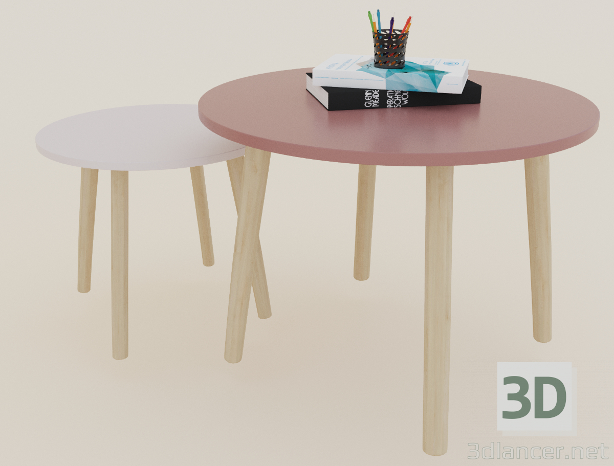modèle 3D de Meuble TV et tables acheter - rendu