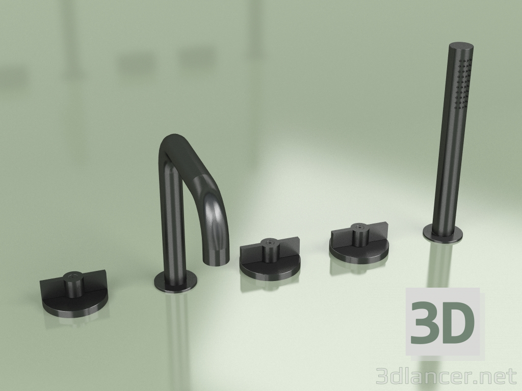 modello 3D Miscelatore con bocca girevole e miscelatore idroprogressivo (19 98, ON) - anteprima
