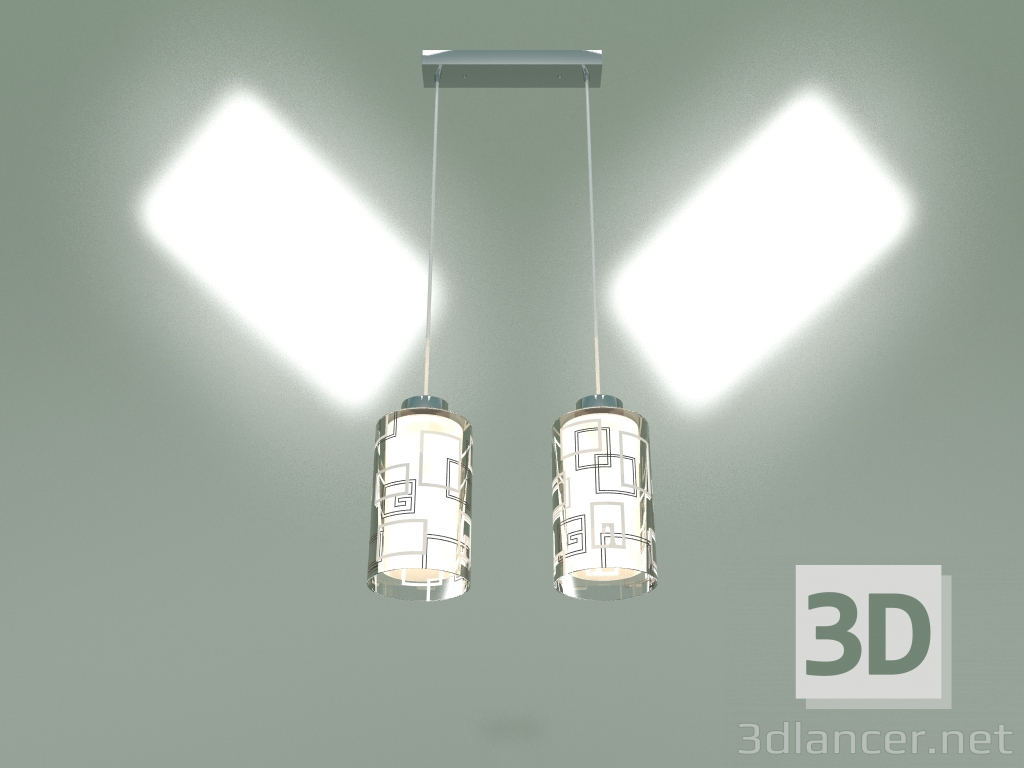 3d model Pendant lamp 50002-2 (chrome) - preview