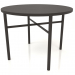 3d model Dining table (straight end) (option 2, D=1000x750, wood brown dark) - preview
