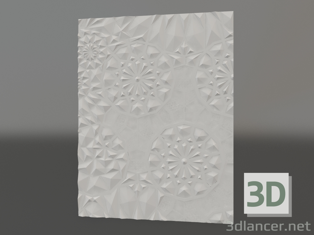 modello 3D Diamante bassorilievo - anteprima
