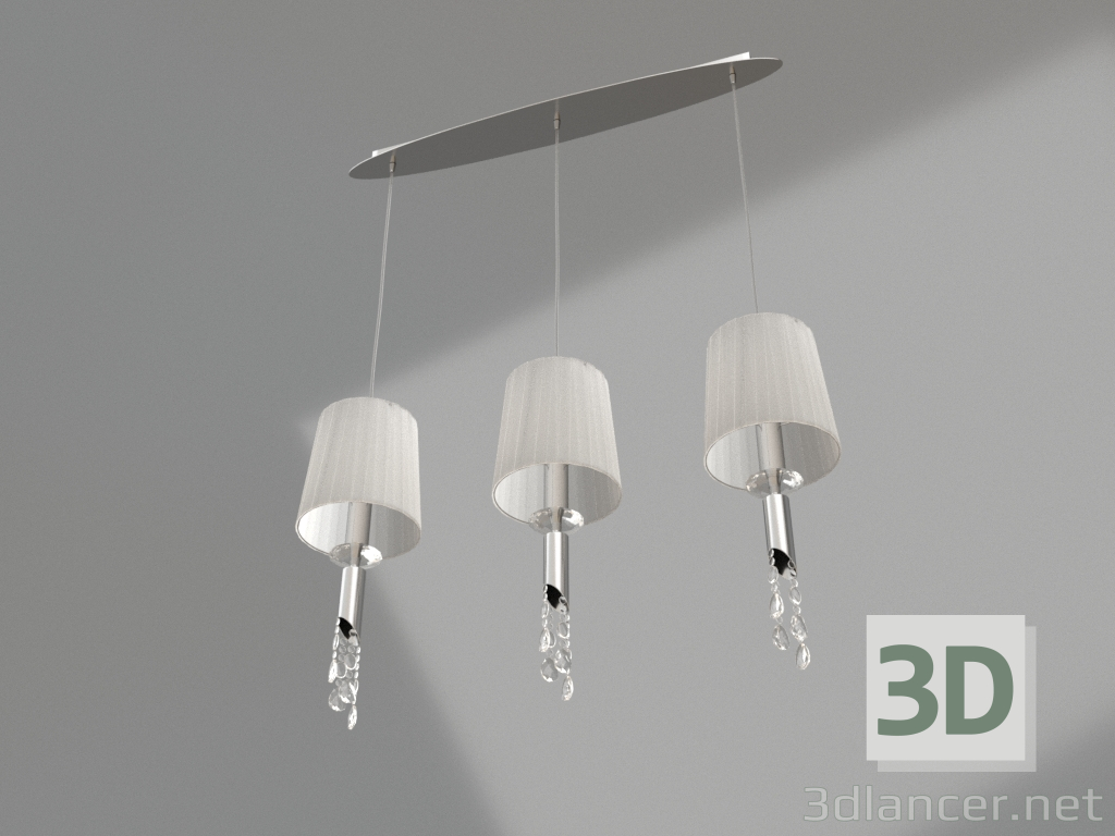 3d model Hanging chandelier (3855) - preview