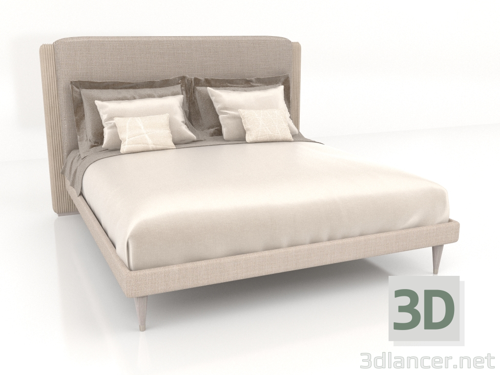 3d model Double bed (С304) - preview