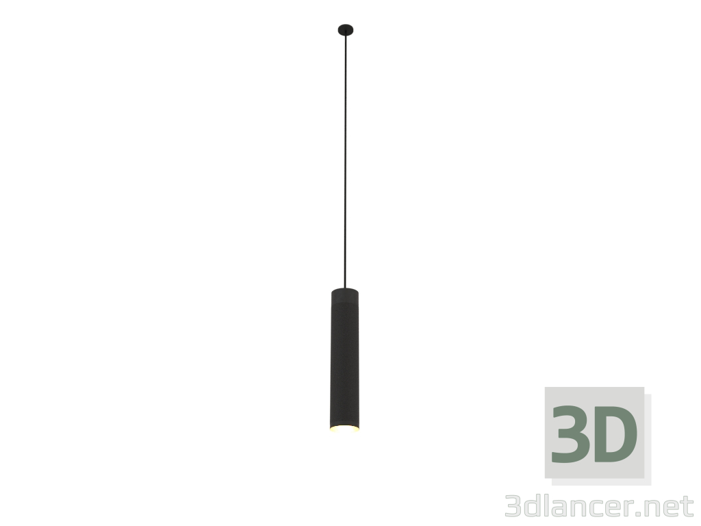 3d model Pendant lamp Patrone Large (black-brown brass) - preview