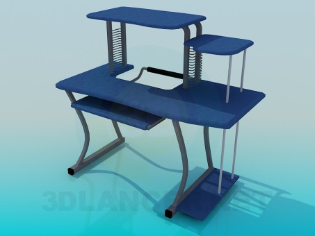 3d model Computer table - preview 3d model Computer table - preview