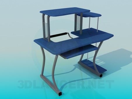 3d model Computer table - preview 3d model Computer table - preview
