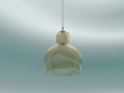 Lampada a sospensione Mega Bulb (SR2, Ø18cm, 23cm, vetro dorato con cavo trasparente)