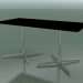 modèle 3D Table rectangulaire avec base double 5546 (H 72,5 - 79x159 cm, Noir, LU1) - preview