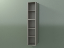 Wall tall cabinet (8DUADС01, Clay C37, L 24, P 24, H 120 cm)
