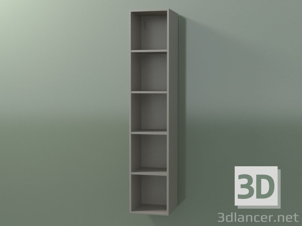 3d model Wall tall cabinet (8DUADС01, Clay C37, L 24, P 24, H 120 cm) - preview