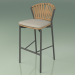 3d model Bar stool 150 (Metal Smoke, Teak) - preview