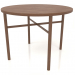 modèle 3D Table à manger (extrémité droite) (option 2, D=1000x750, bois brun clair) - preview
