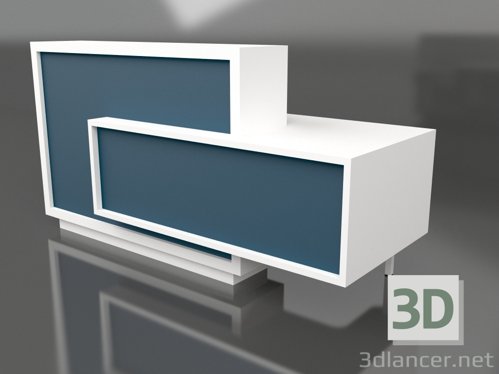 modello 3D Banco reception Foro LF10 (2100x800) - anteprima