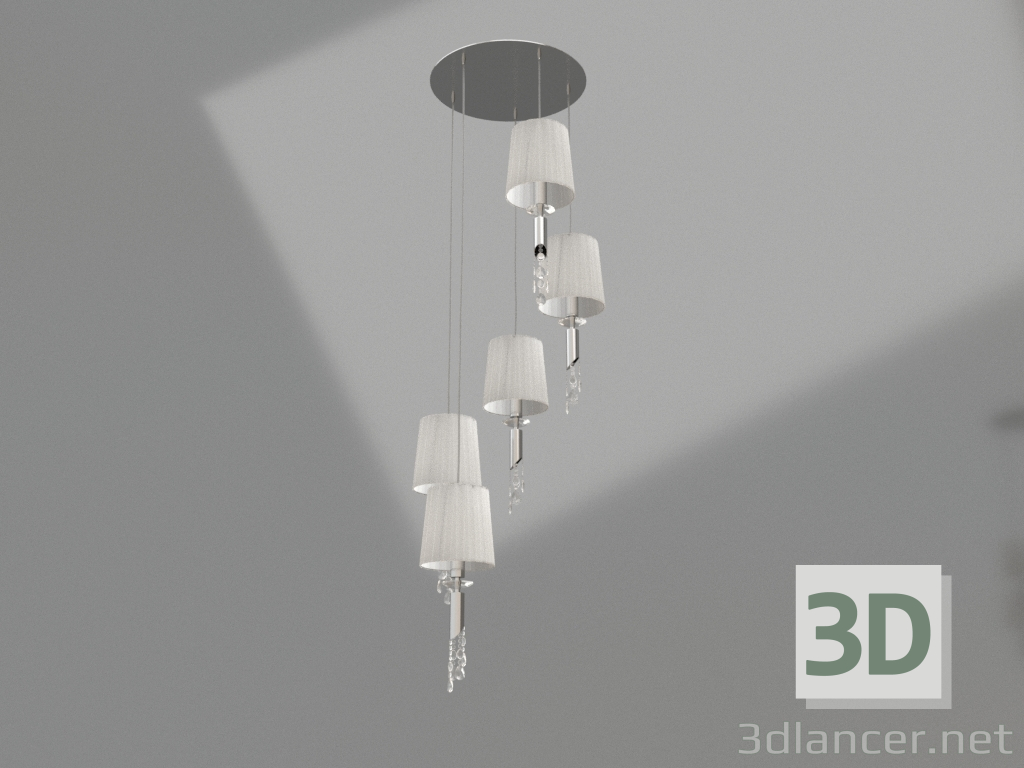 3d model Hanging chandelier (3857) - preview