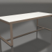 3d model Dining table 210 (White polyethylene, Bronze) - preview