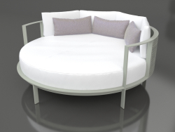 Round bed for relaxation (Cement gray)