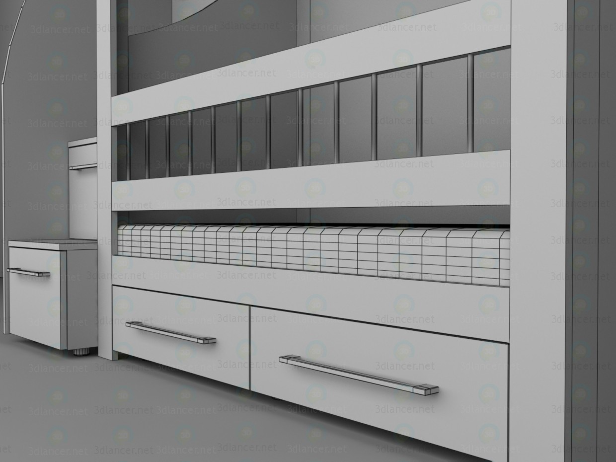 3d дитяча двох'ярусне ліжко модель купити - зображення 3d дитяча двох'ярусне ліжко модель купити - зображення