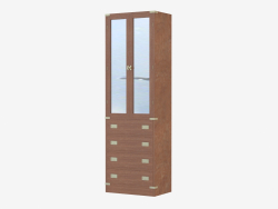 Шкаф высокий в морском стиле