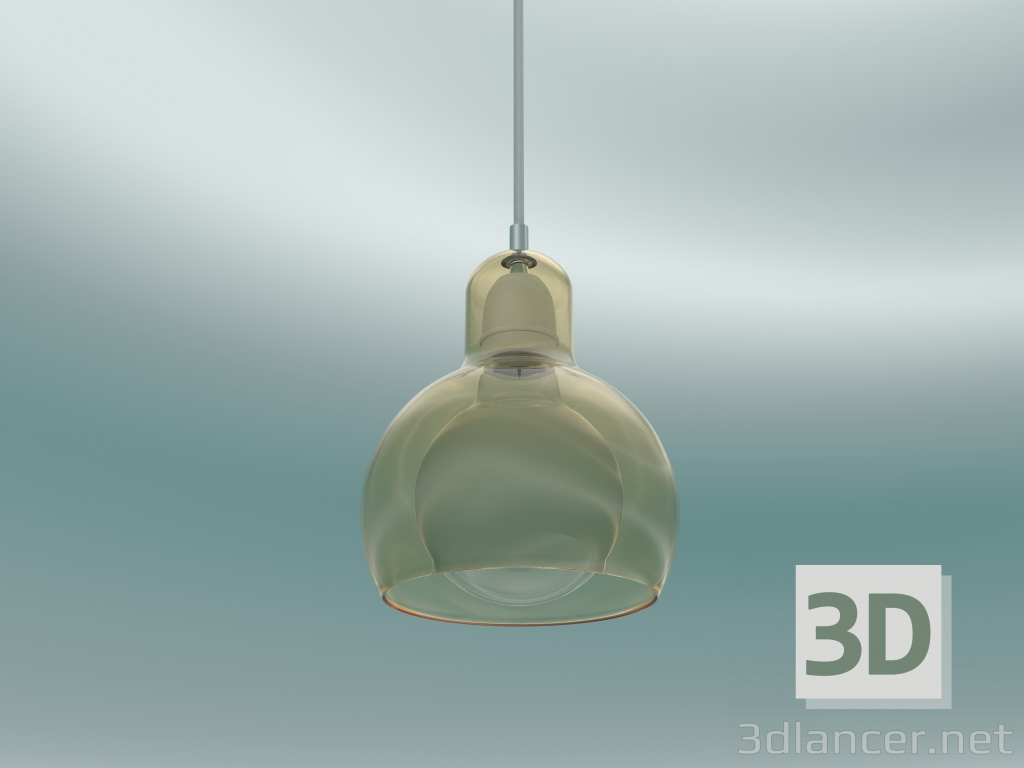 modèle 3D Lampe à suspension Mega Bulb (SR2, Ø18cm, 23cm, verre doré avec cordon blanc) - preview