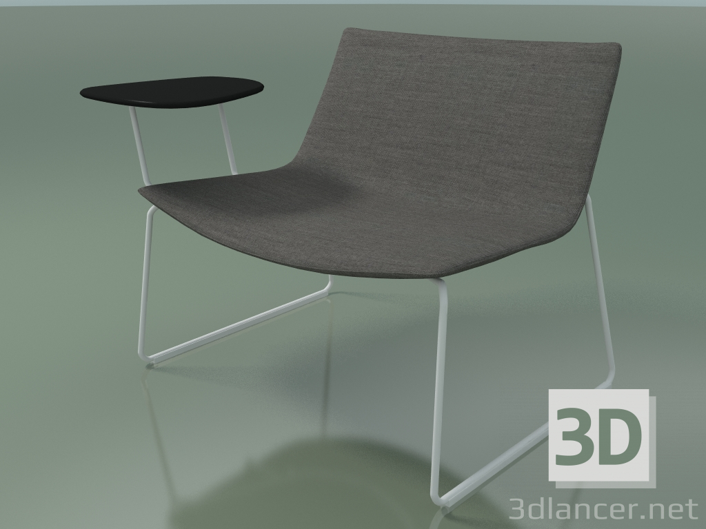 3d model Lounge chair 2033 (on a sled, with a table, V12) - preview