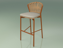 Bar stool 150 (Metal Rust, Teak)