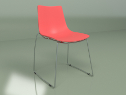 Chaise de cafétéria (rouge)