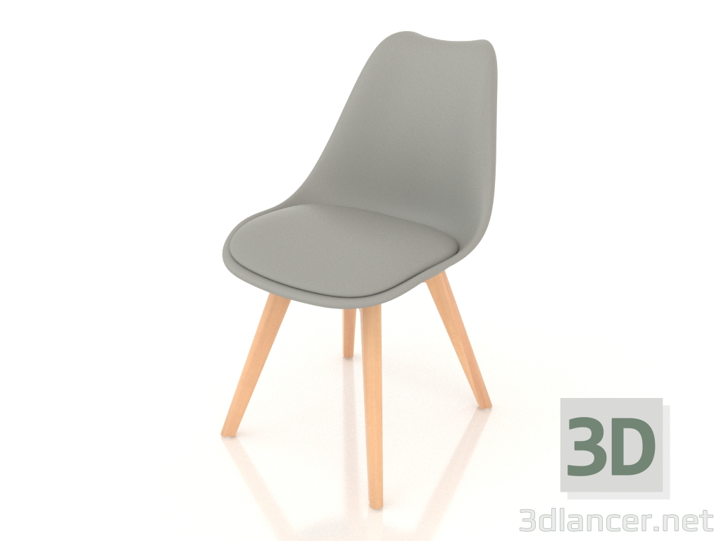 3d model Chair Ulric (grey) - preview