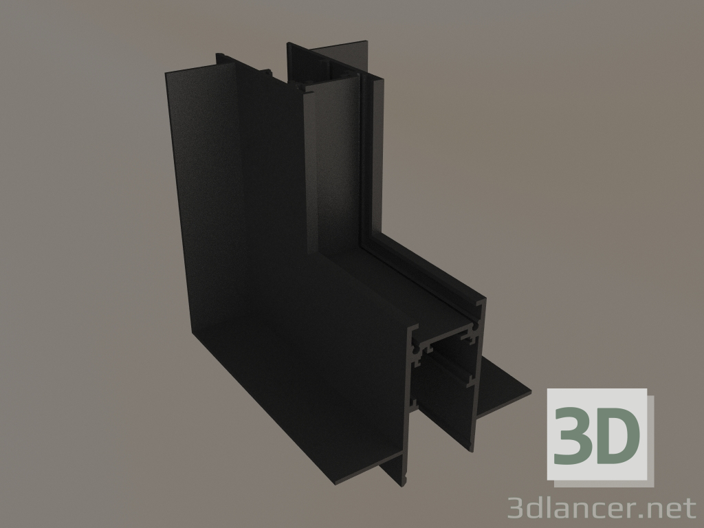 modèle 3D Connecteur d'angle MAG-CON-2652-FDW-L90-EXT (BK, externe) - preview