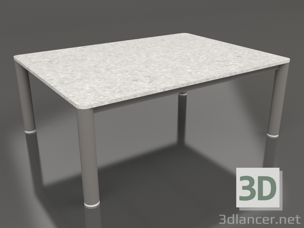 modello 3D Tavolino 70×94 (Grigio quarzo, DEKTON Sirocco) - anteprima