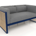 3d model Double sofa (Night blue) - preview